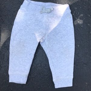 Baby’s grey sweatpants